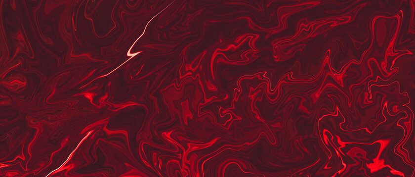 Red Liquid Marble Inkscape Abstract Background