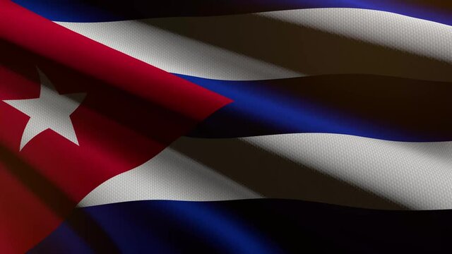 Cuba flag - loop animation
