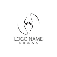 Bone logo template vector illustration design