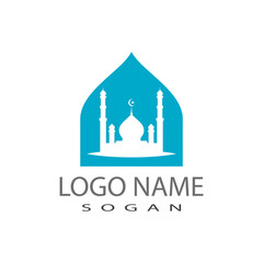 Mosque icon vector Illustration design template