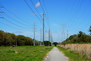 High voltage electric power line 