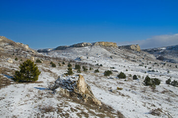 White hills in Crimea
