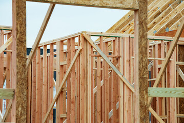 frame of a new home
