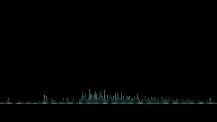 Visualization of voice record, artificial intelligence. Music equalizer, audio waves sound digital player waveform, recorder signal. Multicolored digital sound wave. Audio technology wave and design