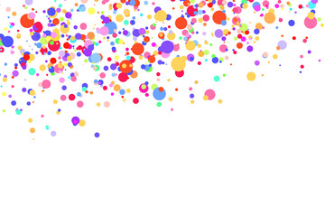 Light multicolor background, colorful vector texture with circles. Splash effect banner. Glitter silver dot abstract illustration with blurred drops of rain. Pattern for web page, banner,poster, card