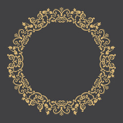 Decorative gold frame.