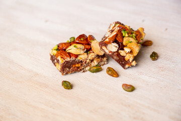 Arabic sweets  filled with pistachio and almond