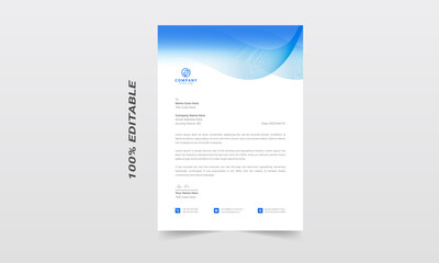 Letterhead template. Business letterhead design template