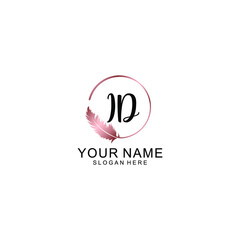 Letter ID Beautiful handwriting logo