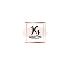 Letter IG Beautiful handwriting logo