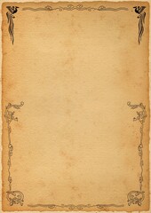 Poster, certificate, diplom karate . Old vintage paper texture background art design. © master_77