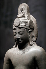 Asian Civilisations Museum.  Bodhisattva  Avalokitehvara.  Mekong Delta. Mid-7th or early 8th century. Sandstone.  Singapore.  12.06.2017