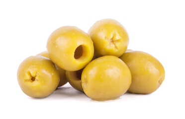 tasty olives fruits isolated on white background