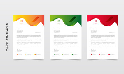 Abstract letterhead design template. modern business letterhead design template, business letterhead, letterhead template, simple letterhead, corporate letterhead, flyer layout