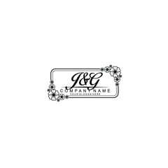 Letter JG Beautiful handwriting logo