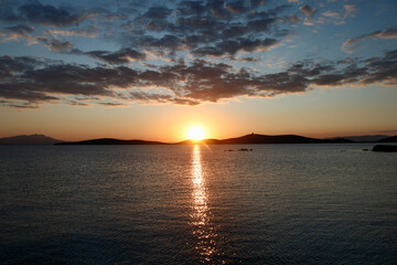 Obraz premium sunset over the sea