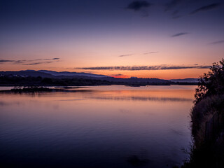 Coucher de soleil dans le Sud de la France