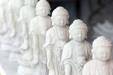 Marble Buddha statues. Vung Tau. Vietnam.  25.02.2017