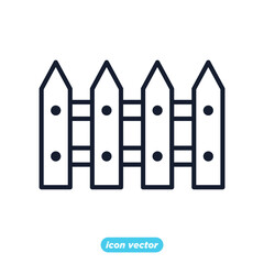fence icon. fence symbol template for graphic and web design collection logo vector illustration