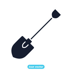 shovel icon. shovel symbol template for graphic and web design collection logo vector illustration
