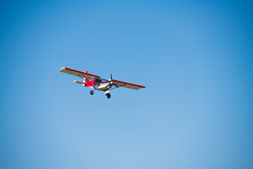 Flight of an agricultural aviation aircraft