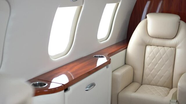 VIP transportation, private jet table.