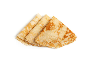 Pancakes isolated on white background