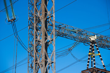 High-voltage power transformer substation