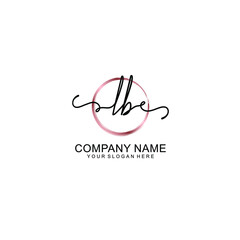 Letter LB Beautiful handwriting logo