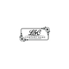 Letter LC Beautiful handwriting logo