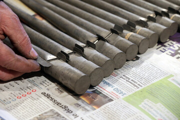 Restoration of Saint Gervais baroque church.  Pipe organ repair.  France. 17.02.2017