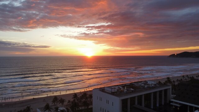 Atardecer palaya Acapulco