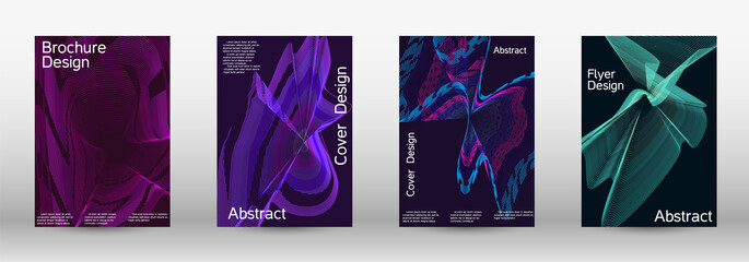 Artistic covers design. A set of modern abstract covers.