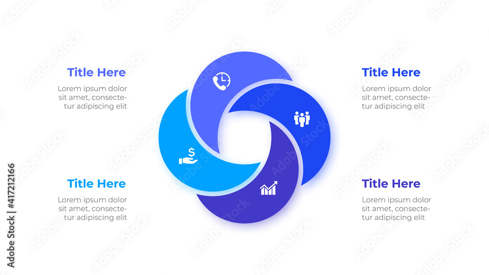 Poster Abstract infographics number options template. Vector illustration. Can be used for workflow layout, diagram, business step options, banner and web design