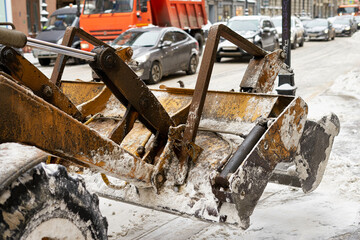 Snow removal on the streets of the most painful European city