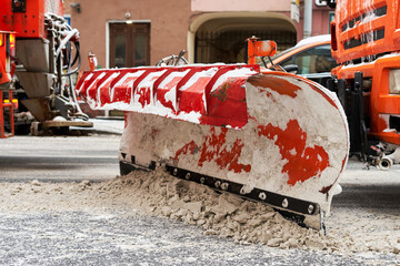 Snow removal on the streets of the most painful European city