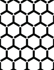 Vector  seamless pattern, Black and white seamless pattern, geometric background