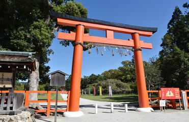 上賀茂神社　一の鳥居　京都市