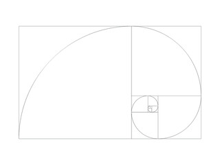 Golden Ratio template, Vector for logo or icon design.