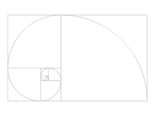 Golden Ratio template, Vector for logo or icon design.