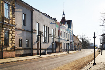 Obraz na płótnie Canvas Historic centre of Lipova city, Arad, Romania, Europe