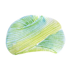 Watercolor illstration on the theme of Knitting