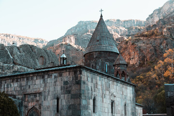Monastery Geghard in the Kotayk province of Armenia, UNESCO World Heritage Site, Asia