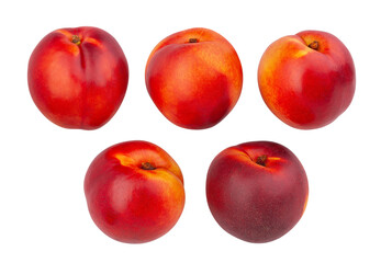nectarine path isolated on white