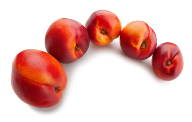 nectarine path isolated on white