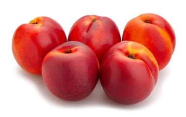 nectarine path isolated on white