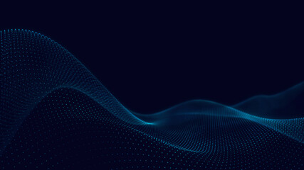 Abstract 3d technology and science neon visualization. Blockchain and cryptocurrency. Digital wallpaper. Business concept. Big data and artificial intelligence. Rendering computer virtual reality