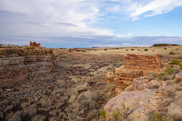 Indian ruins in Wupatki National Monument, Arizona, USA