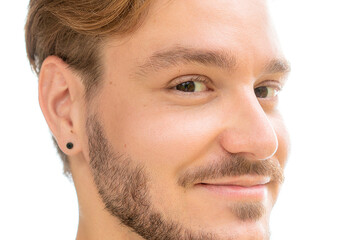 Fototapeta premium A smiling man's portrait close up
