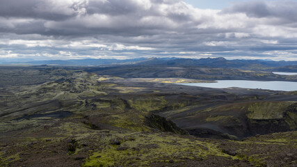 Naklejka na ściany i meble Laki Krater Iceland